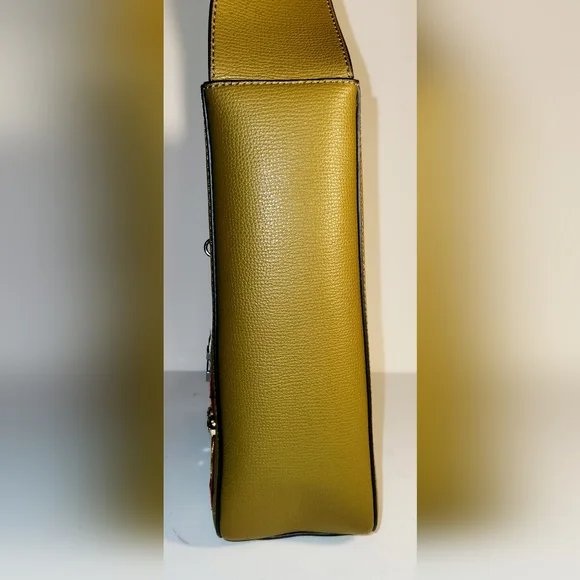 Henri bendel Green tan military shoulder bag crossbody with a bendel wallet - Picture 5 of 11